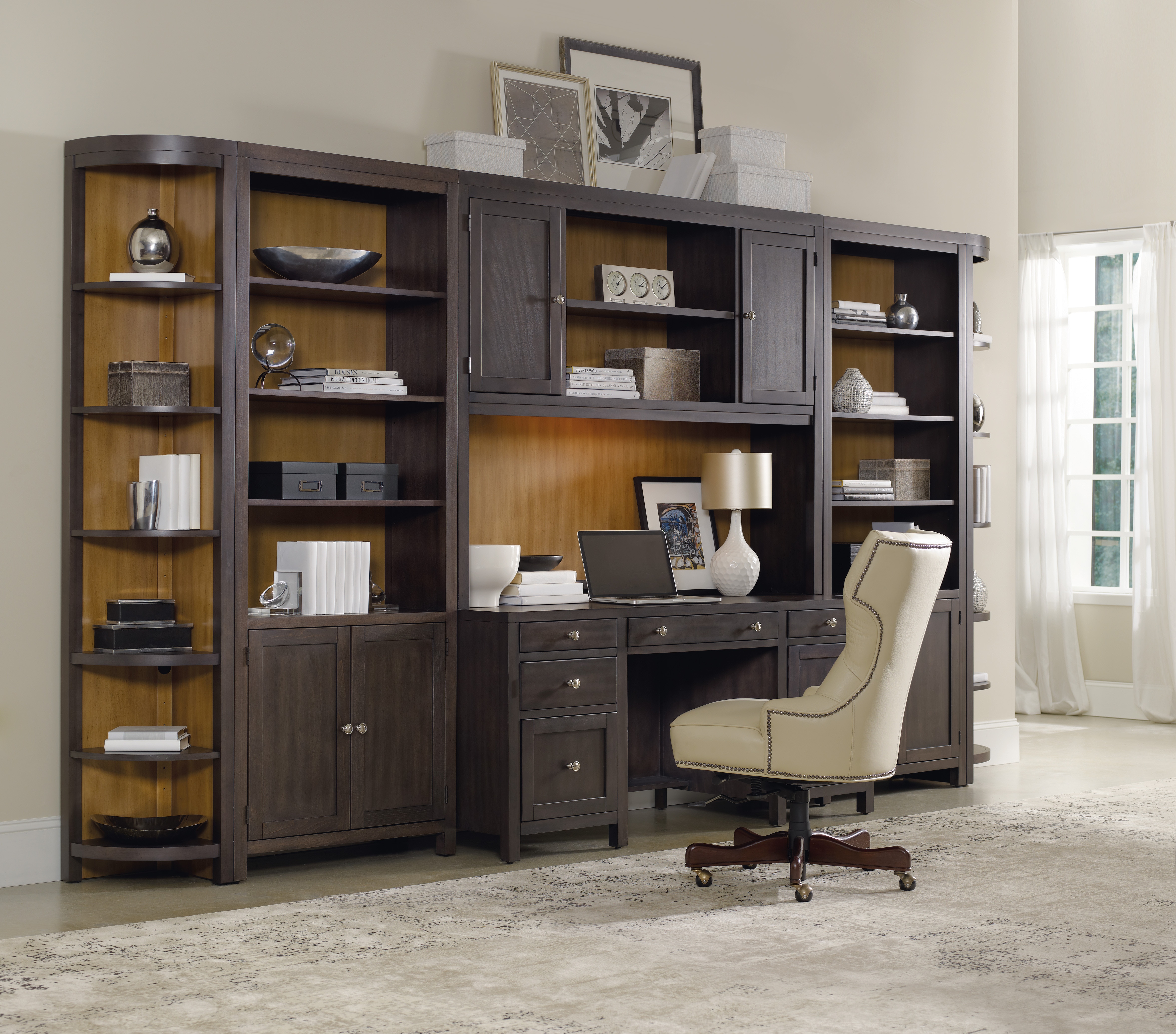 Primm Leather Swivel Desk Chair